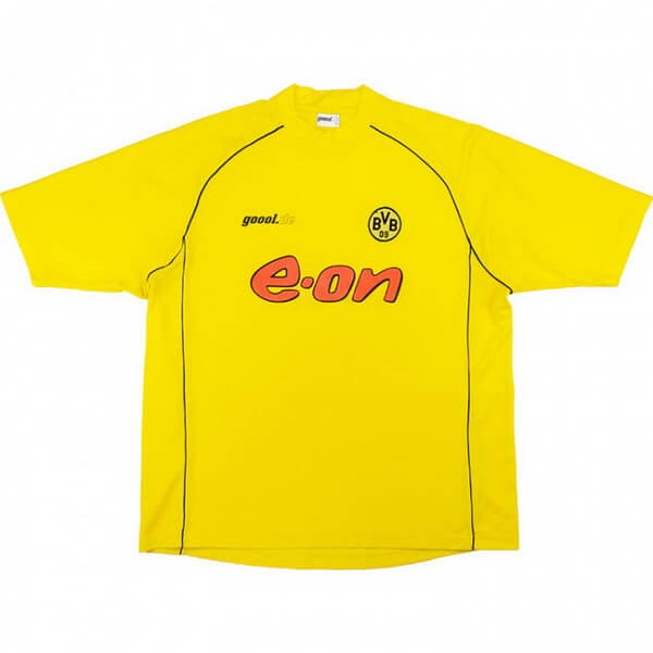 Authentic Camiseta Dortmund 1ª Retro 2002 Amarillo